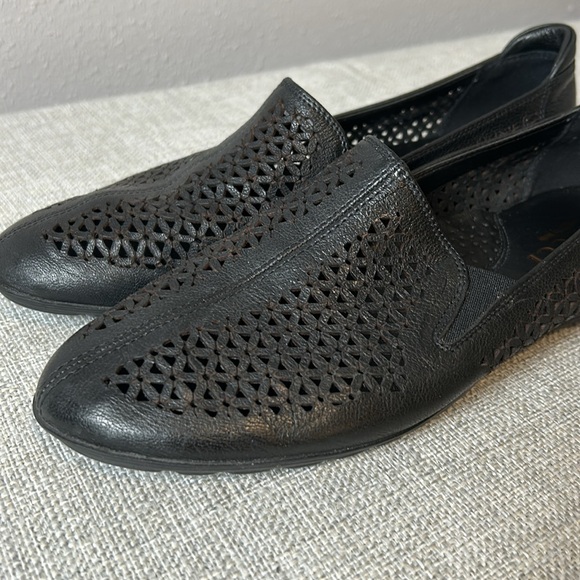 Sesto Meucci made in Italy perforated black loafers Sizee 7 - Picture 6 of 11